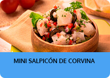 Mini salpicón de corvina